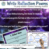 end of year REFLECTION POEM guided lesson plan for POETRY 