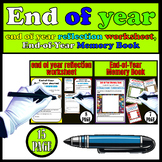 end of year reflection worksheet,End-of-Year Memory Book