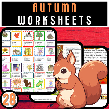 Preview of engaging and educational Autumn Worksheets collection!