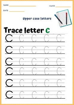 English alphabet - Uppercase Letter Tracing Worksheets by TeachingTeens1618