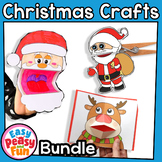 Christmas Crafts Bundle, Printable Craftivity Templates Pa