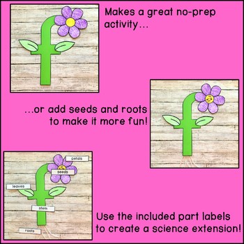 f is for flower Letter Craft by Creative Literacy | TpT