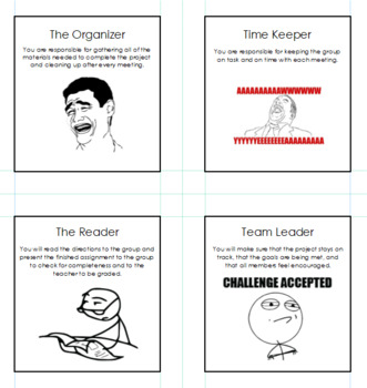 Preview of f7u12 Comic Cooperative Learning Cards