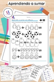 fall picture addition math worksheets