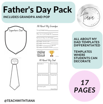 Preview of father's day pack (includes Grandpa and Pop variations)