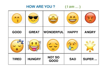 Preview of feelings emoji