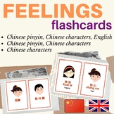 CHINESE FEELINGS FLASH CARDS | Emotion Chinese flashcards 