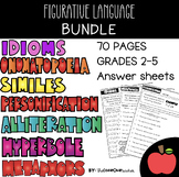 figurative language / worksheets / bundle