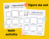 figure me out math activity Worksheet