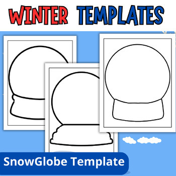 Preview of first day back from winter break | Snow Globe Template | Design a Snow Globe