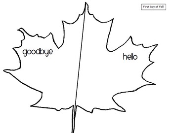 First Day Of Fall Goodbye Summer Hello Fall By Primary Plans From Mrs Smith