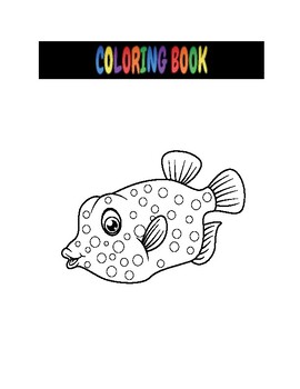 fish coloring books for kids ages 4-8 by I am a Happy Teacher
