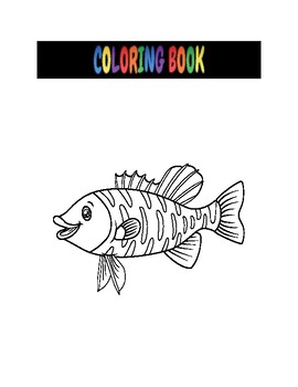 fish coloring books for kids ages 4-8 by I am a Happy Teacher