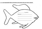 fish themed friendship sheet