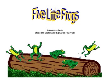 Preview of five little frogs telling time story