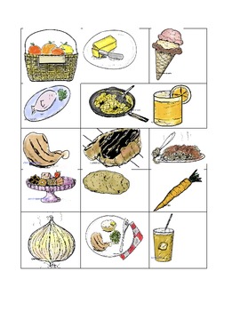 Preview of flash cards - pg. 2 -food- 12- small - .doc (7.1 mb)  - Span/French/Esl