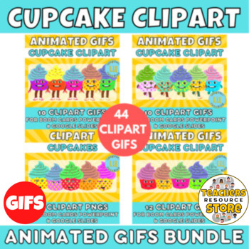 Preview of Cupcake Clip Art Bundle animated gifs