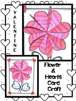 Preview of Flower & Hearts Valentine Card Craft