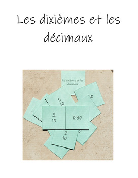 Preview of fractions to decimals game - french resource