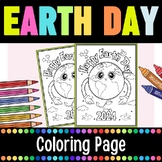 Earth day coloring Pages | Happy earth day 2024 Activity