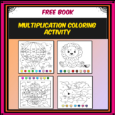 free book; Multiplication coloring activity