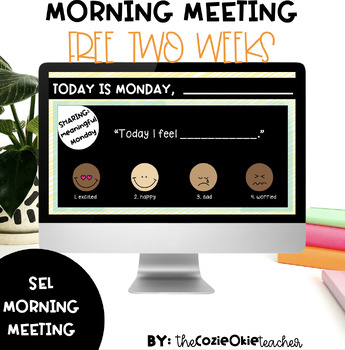 Preview of free morning meeting slides / morning activities / greeting activities /