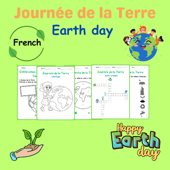 Preview of french Earth Day: Coloriage et Jeu de Posters pourJournée de la Terre !