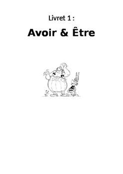Preview of french avoir and etre livret booklet practice workbook activities and worksheets