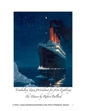 from Exploring The Titanic Vocabulary Quiz Worksheet