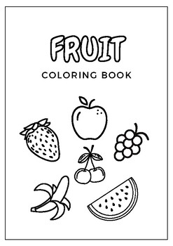 Preview of fruit coloring kids