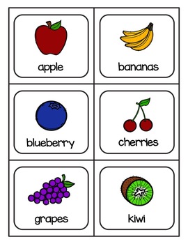 fruit picture cards by Everything ESOL | Teachers Pay Teachers