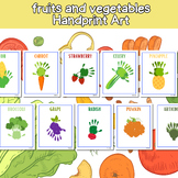 fruits and vegetables Handprint Art Bundle |  Craft activities