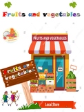 fruits and vegetables in english + worksheets