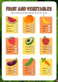fruits and vegetables quiz