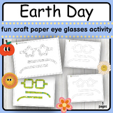 Fun Earth Day Craft Paper Eyeglasses Activity | Pattern & 