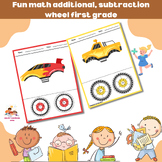 fun math additional, subtraction wheel for first grade