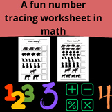 fun number tracing worksheets pdf