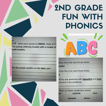 Preview of fun with phonics, 2nd grade, ready to print