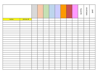 Preview of fundraiser form template