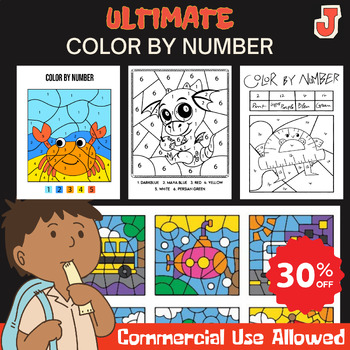 Ultimate Color By Number Bundle: Engaging Activities for Creative Learners