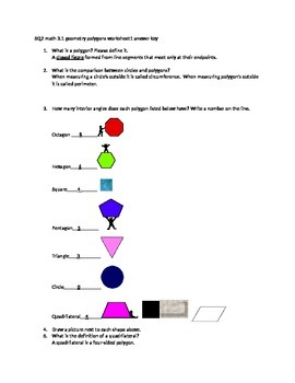 Preview of geometry polygons worksheet CCSS 2.G.A.1, 3.G.A.1,4.G.A.2, 5.G.A.2, 5th OK 3.1