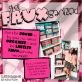 get FAUXganized!! {Organizational Labels!!}