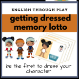getting dressed memory lotto game