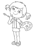 girl coloring pages for kids - coloring pages