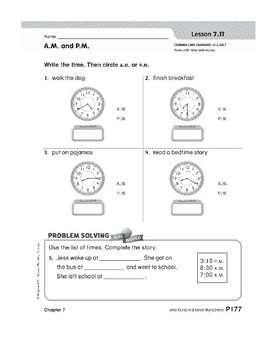 Preview of go math chapter 7  7.11 2nd grad