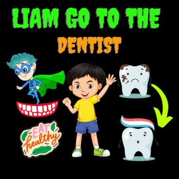 Preview of going to the dentist social Narrative story book #counselorcheers