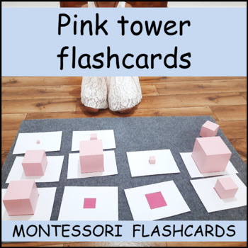 Preview of FREE pink tower flashcards