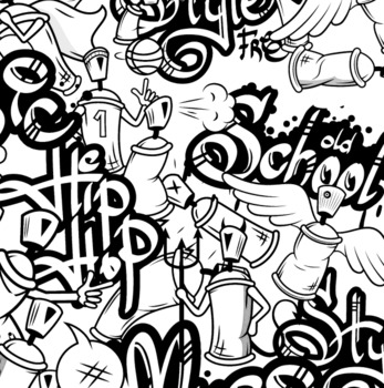 Hiphop Graffiti Coloring Book Graffiti Coloring Pages Urban Art Coloring Graffiti  Book 25 Hip Hop Coloring Pages Graffiti Book 