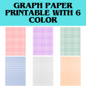 Preview of graph paper printable with color