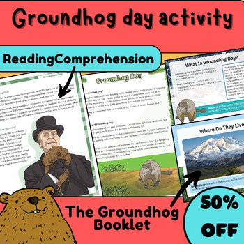 Preview of groundhog day activity,groundhog day writing and Reading Comprehension
